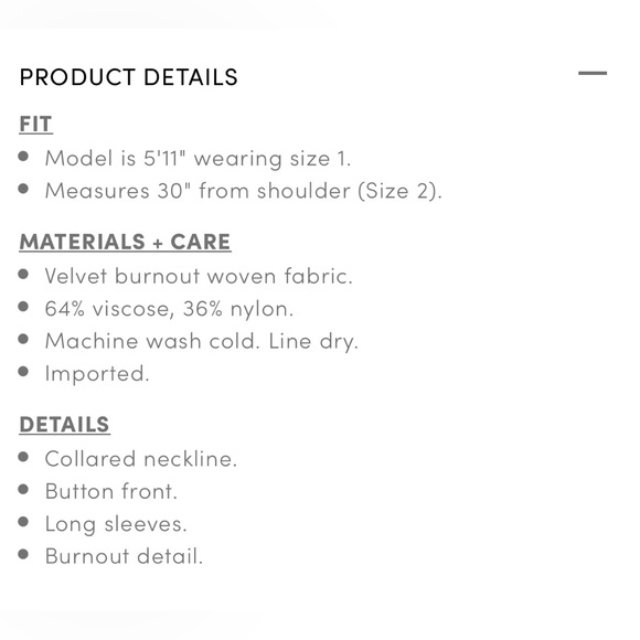 Torrid Madison velvet burnout button-up top - Picture 6 of 7